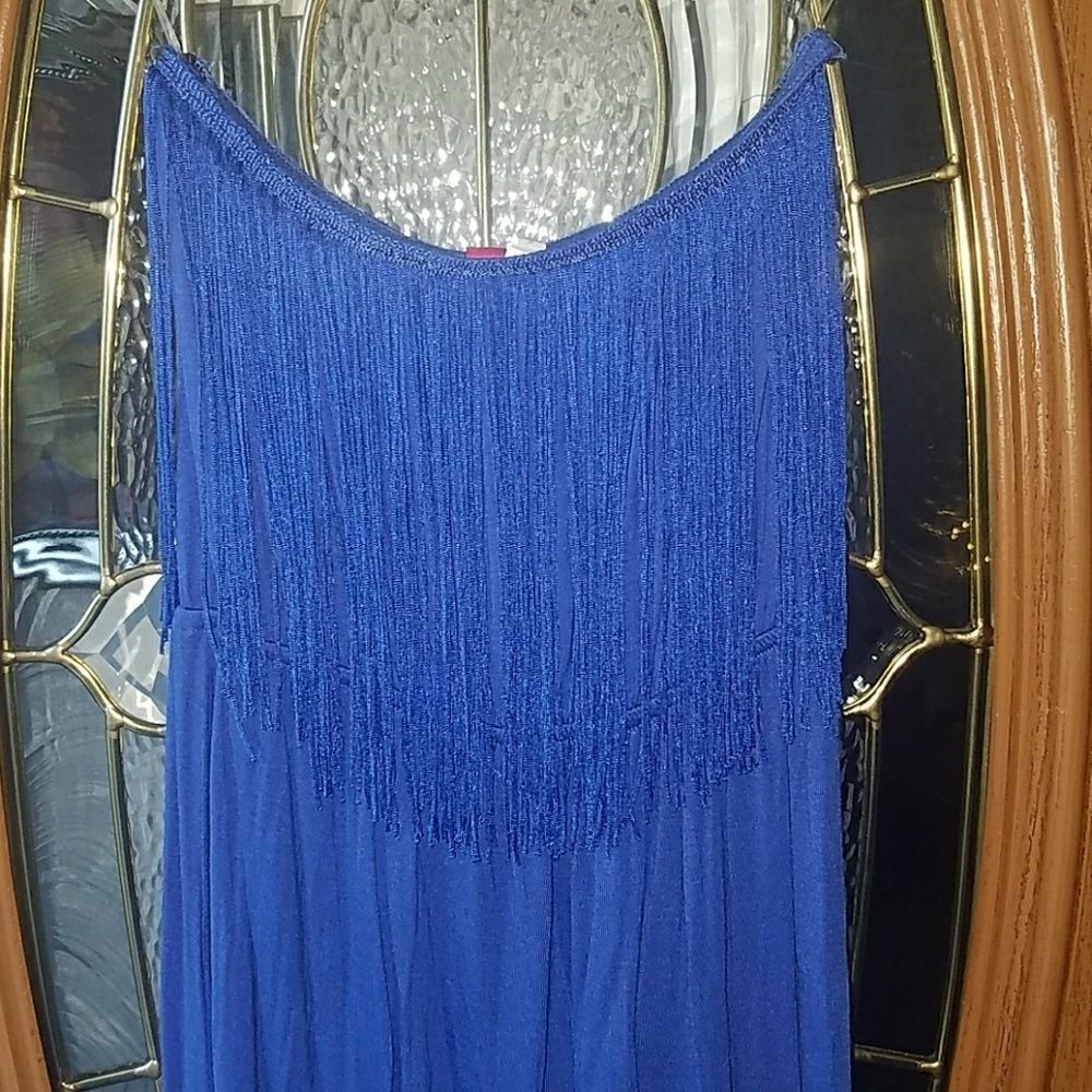 Christina Love tassel sleeveless dress Sz. M NWT - Picture 2 of 8